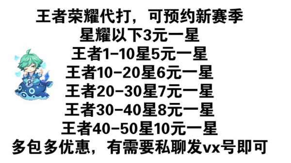 王者荣耀代打通,王者代打怎么收费最新 