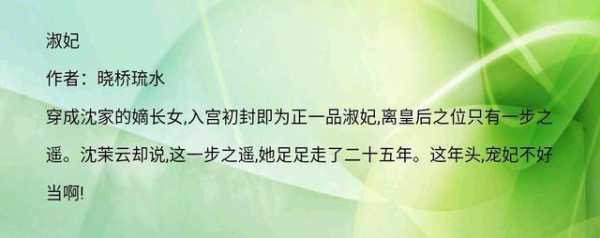 淑妃小说结局什么意思