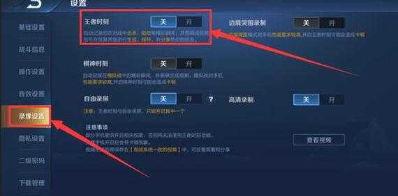 王者荣耀提示录屏-王者荣耀录制维护