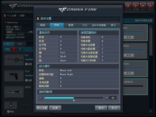 CF枪战王者设置_穿越火线枪战王者自定义面板设置